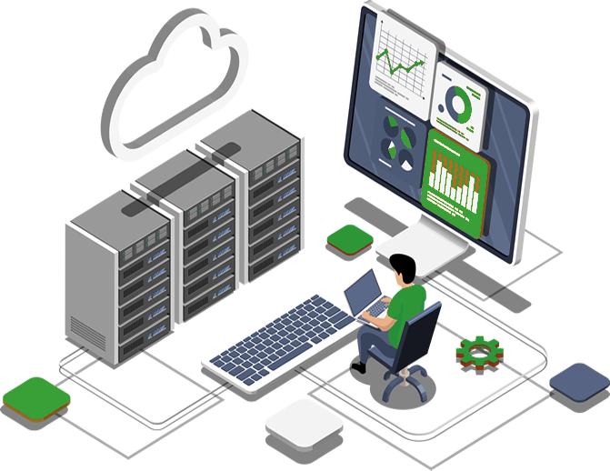 Digital solutions illustration